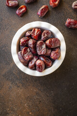 date fruit healthy tasty sweet dried fruit snack healthy meal top view copy space for text food background rustic image keto or paleo diet vegan or vegetarian food