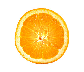 orange slices isolated on white background