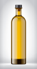 Color Glass Bottle on background. 