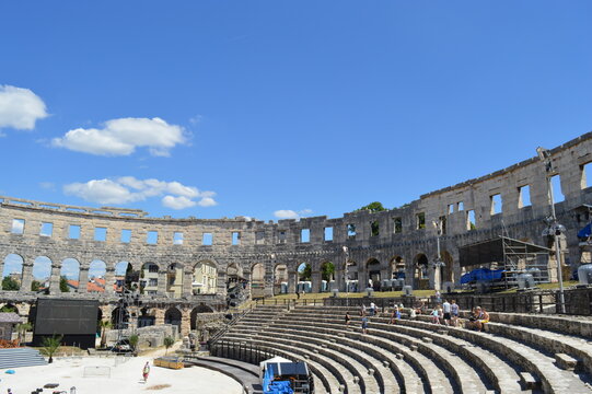 The roman amfiteater in Pula, Croatia