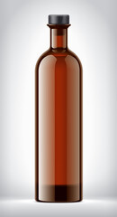 Color Glass Bottle on background. 