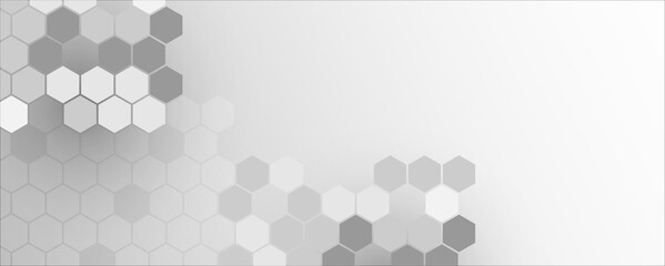hexagonal abstract technology background. Vector Illustration