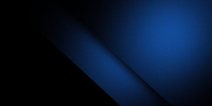 Abstract dark neon blue line background
