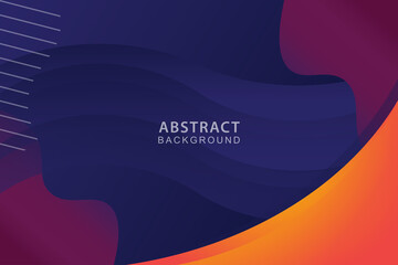 Modern abstract gradient wavy geometric background