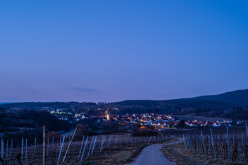 village in first morning light