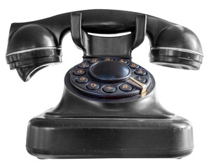 old black telephone