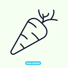 carrot icon. carrot vegetable symbol template for graphic and web design collection logo vector illustration