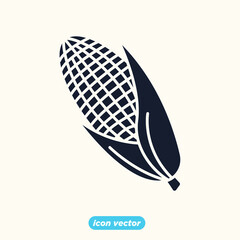 corn icon. corn vegetable symbol template for graphic and web design collection logo vector illustration