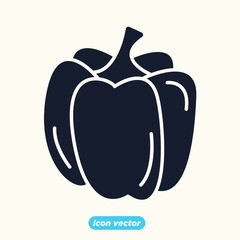 paprika icon. paprika vegetable symbol template for graphic and web design collection logo vector illustration