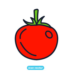 tomato icon. tomato vegetable symbol template for graphic and web design collection logo vector illustration