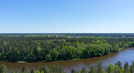 Obraz premium River landscapes of the resort Druskininkai, Lithuania