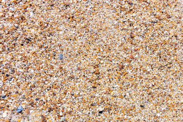 Sea gravel pebbles texture and background.