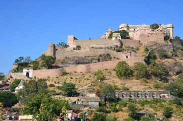 Fototapeta na wymiar Beautiful view of Kumbhalgarh fort