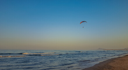 parachute at the beach