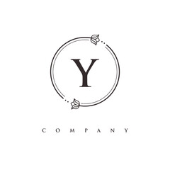 initial Y logo design vector