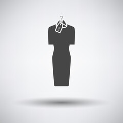 Dress On Hanger With Sale Tag Icon