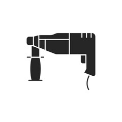 Electric puncher tool color line icon. Pictogram for web page, mobile app, promo.