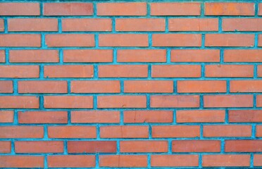 Background consisting of layers of bricks and cement