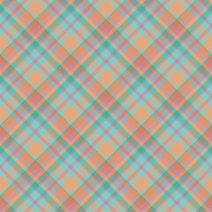 Plaid seamless pattern. Vector background of textile ornament. Flat fabric design.