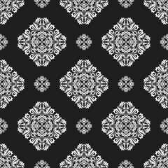 Orient classic pattern. Seamless abstract background with vintage elements. Orient black and white background. Ornament for wallpaper and packaging