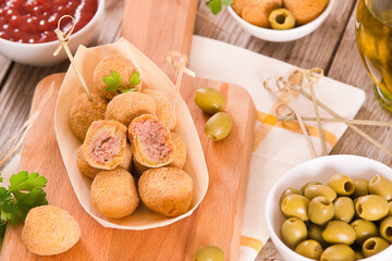 Ascoli stuffed olives. 