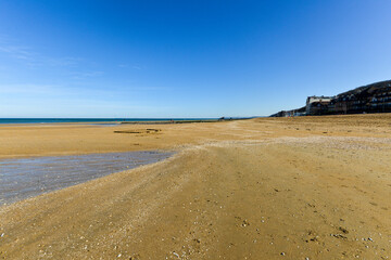 plage, sable, Houlgate, Calvados, 14, Normandie