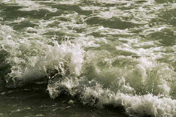 water flowing into the water