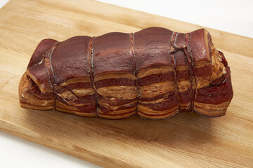 Meat delicacies on a light board