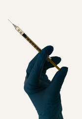 liquid drug or vaccine for treatment flu in the hand