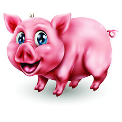 Pig Character Illustration