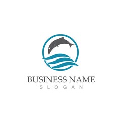 Shark illustration Logo