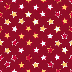 Seamless abstract pattern. Beautiful texture for textile or paper print. Vector illustration. Cute colorful background.