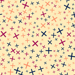 Seamless abstract pattern. Beautiful texture for textile or paper print. Vector illustration. Cute colorful background.