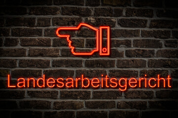 Leuchtreklame Landesarbeitsgericht