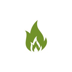 Fire Flame Logo design vector template drop