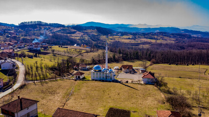 Trepče village near Tešanj. Village in Bosnia and Herzegowina.