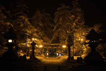 新年を迎える上杉神社 | 山形県米沢市上杉神社