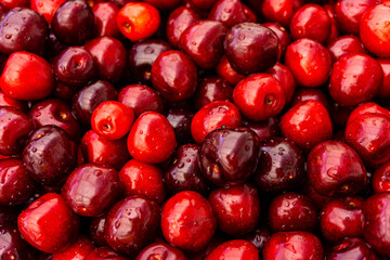 cherry Fruit Background, cherry Texture Pattern