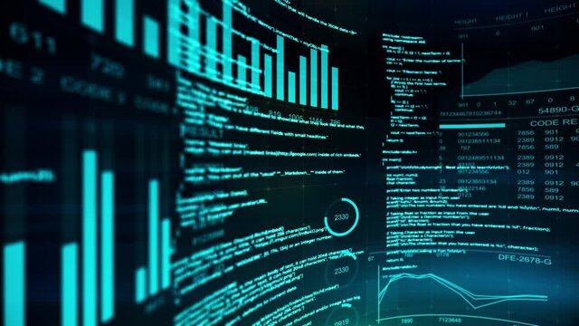 Programming code abstract technology background