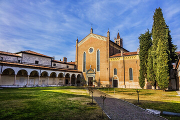 View of Gothic style church of San Bernardino (Chiesa di San Bernardino) - XV century church of...