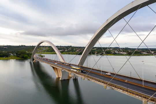 Juscelino Kubitschek Bridge in Distrito Federal, Brasilia, Brazil
