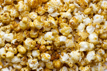 large pile of sweet popcorn