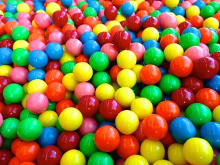 Fototapeta na wymiar Colorful Bubble Gum Candy
