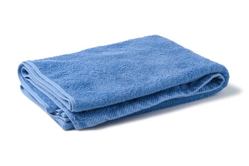 Blue bath towel