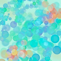 abstract green bokeh background illustration 