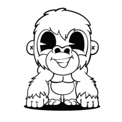 Obraz premium Cute Gorilla