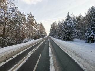 road in winter