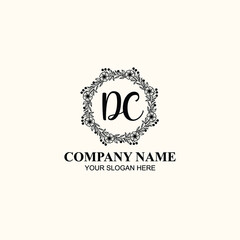 Letter DC Beautiful handwriting logo