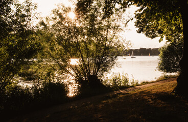 Maschsee in Hannover am Abend - 417175142