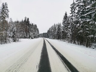 road in winter